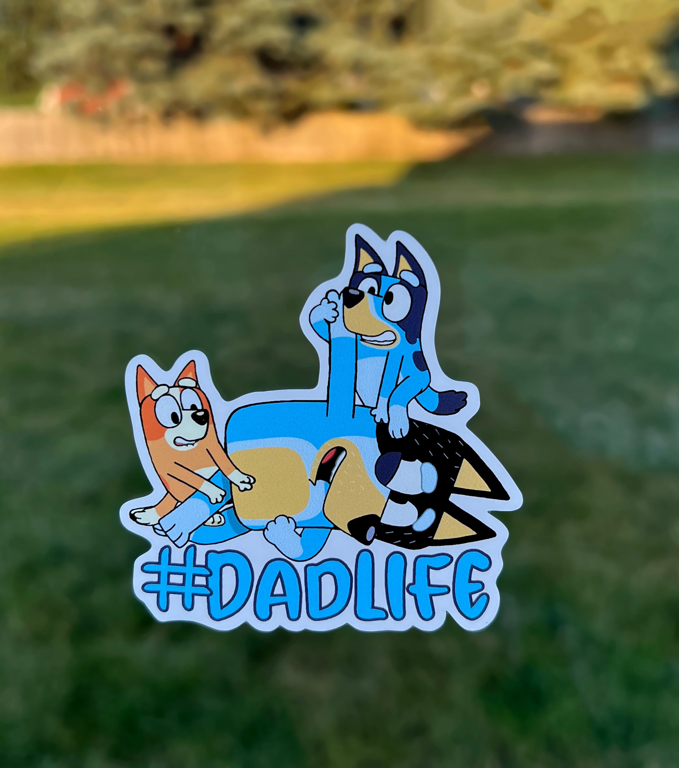 (B29) Dadlife of 2 - Dog Family Decal / Sticker